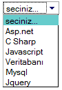 Asp.net'te Data ile Yüklenen Dropdownlistin İlk Elemanını Değiştirme