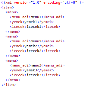 Jquery ile Xml Dosyaları Okuma - Xml Dosyası