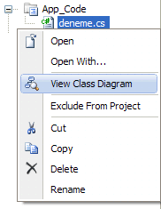 Visual Studio'da Class Diagramı Oluşturma